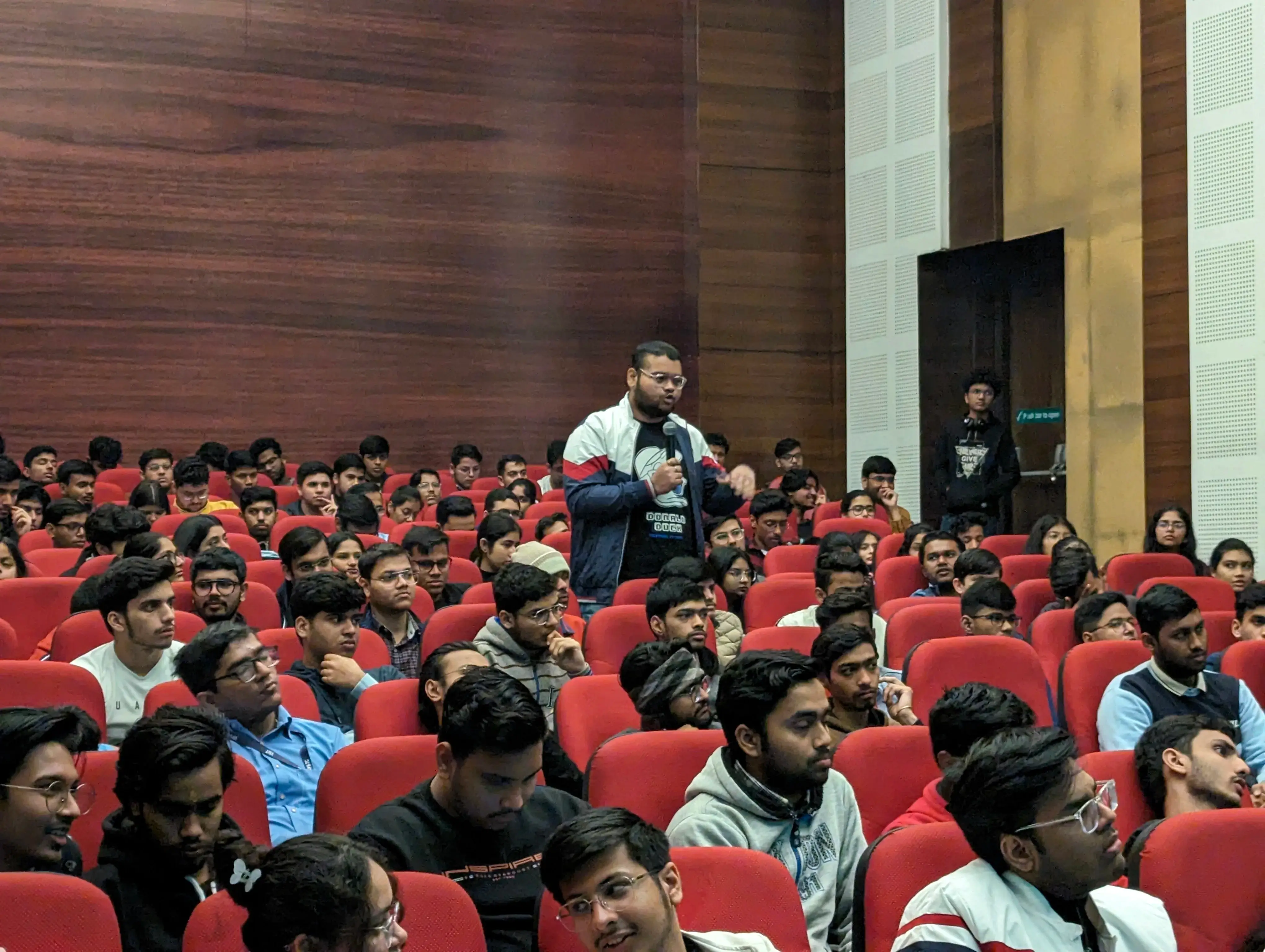 Students attending a BCA seminar on IT career opportunities and industry trends